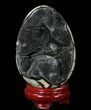 Septarian Dragon Egg Geode - Crystal Filled #88289-1
